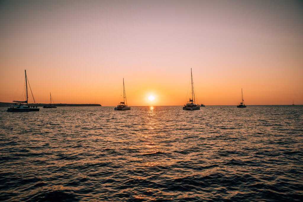 Sunset at Oia Santorini