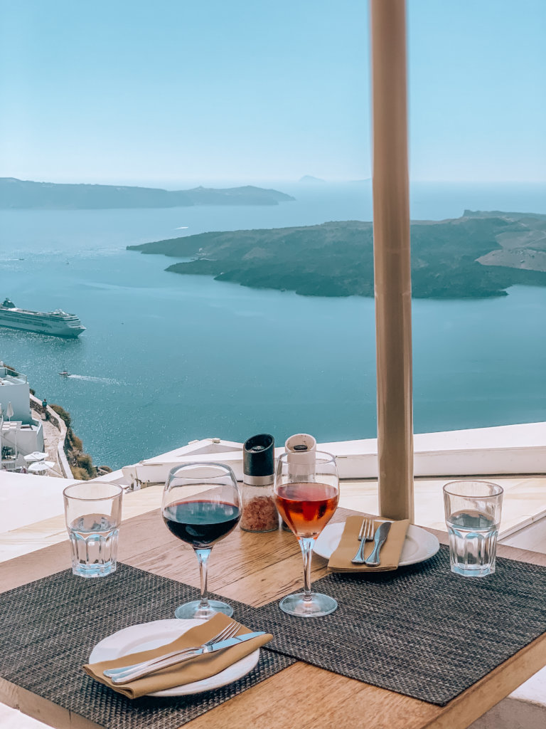 Santorini Top Best Restaurants | View from Vanilla Restaurant