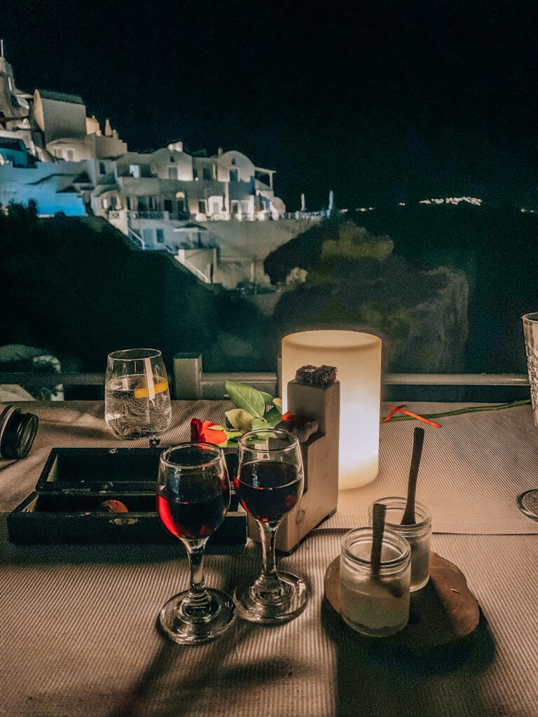 Best Restaurants in Oia Santorini | Wine & Dessert