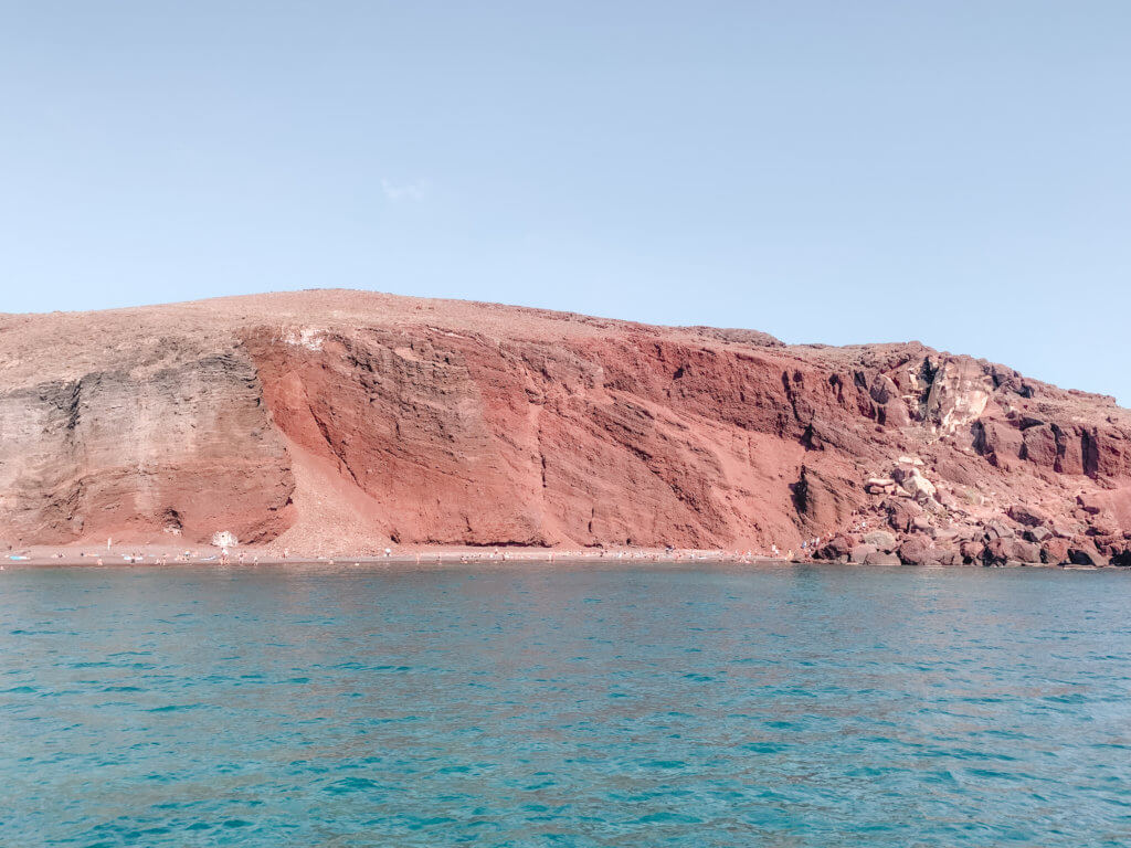 Santorini Catamaran Tour | Red Beach